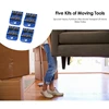 Furniture Lifter Mover Tools Set Heavy Duty Furniture Moving Tools Moving Sliders Moving Roller Wheel For Fridge Sofa Durable 2