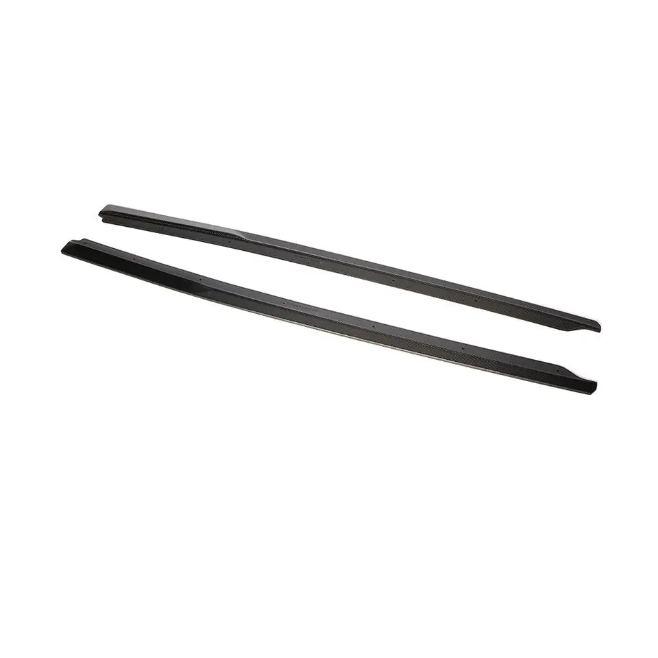 Per Audi R8 V10 Coupe 2016-2018 2 Pezzi Minigonne Laterali Per Auto In Fibra Di Carbonio Extension Lips Body Kit