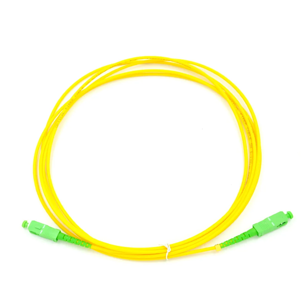 SC APC Fiber Patch Cable Optical Fiber Patch Cord 5m 2.0mm, Fiber Jumper Simplex SM FTTH Optic Cable 1m 2m 3m 10m 15m