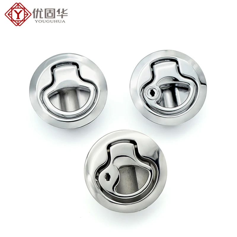 

Boat Latch Flush Pull Slam Latch for Marine Boat Boor Latches 1/4'' Door Cabinet Hardware Silver Zinc Alloy
