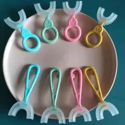 Brosse à dents en Silicone en forme de U pour bébé, accessoire de qualité alimentaire pour la maison 