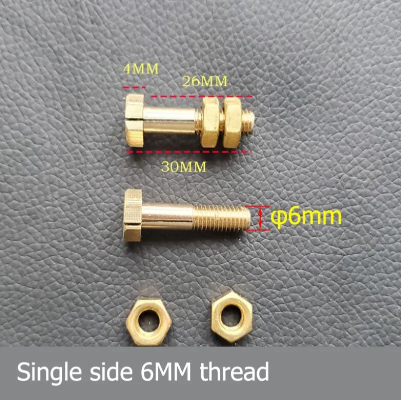 2pcs Brass Screw for Vacuum Sealer Heat Sealing fixation Vacuum Packaging machine Part Copper Split Screw M6 M8