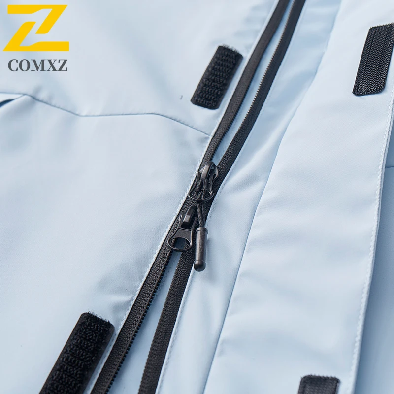 COMXZ Thickened Outdoor Casual Men Jacket Mountaineering Wind Resistant Warm Parka Urban Street Cozy Light Winter New Apparel