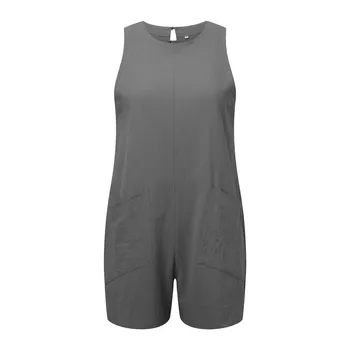 Women'S Clothing Sales Rompers Stretchy Summer Sleeveless Shorts Jumpsuits With Pockets Jumpsuits Harem Ropa De Mujer Ofertas 5