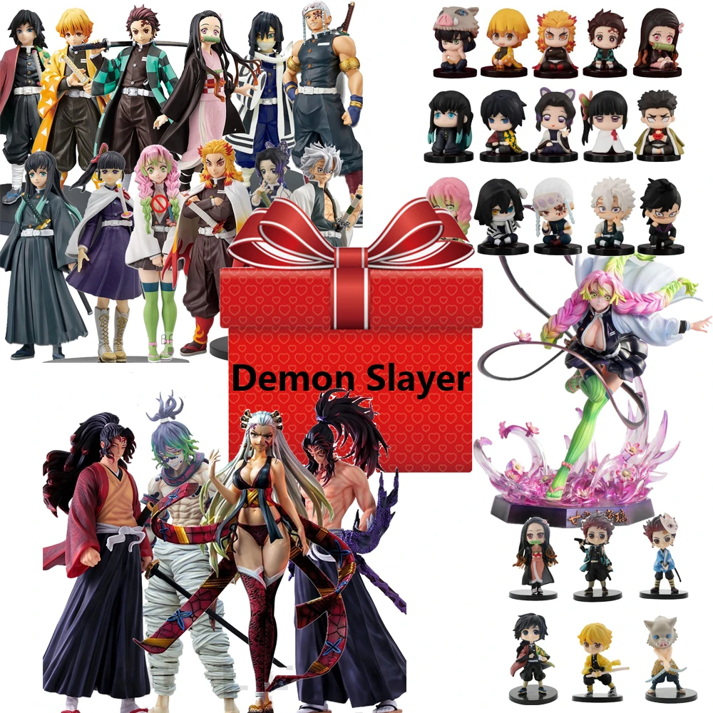 Demon Slayer Figure Kimetsu No Yaiba Mystery Box Blind Box Anime Best Gift  For Animer Nezuko Zenitsu Figure Lucky Box Mysterious - Blind Box -  AliExpress