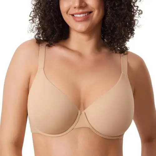 Daily Women Bras  Full Coverage Inbarely Plus Plunge Bra  Plus Size Unlined Underwire Bras