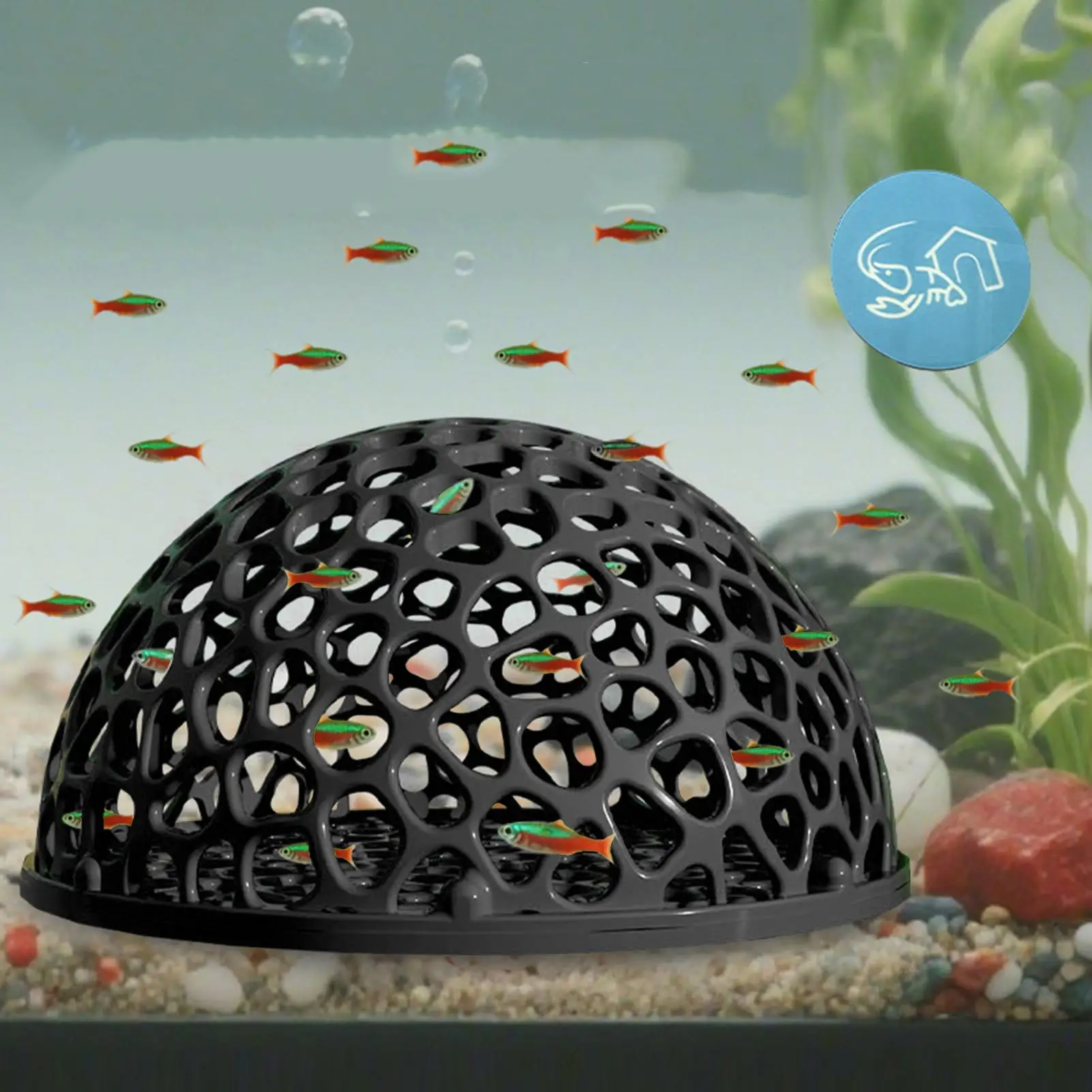 Aquarium-Versteckhöhle für Kleine Fische und Garnelen, Zucht- und Ruhebereich, Aquarium-Dekoration, Sicheres Haus und Unterschlupf – Detail 3