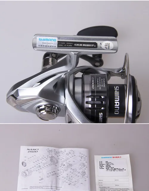 SHIMANO 2021 NASCI FC Spinning Fishing Reels 500-5000 5+1BB Gear