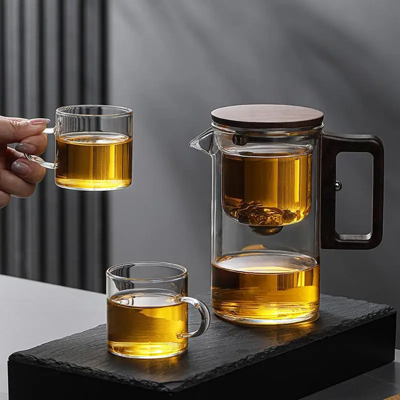Glass Tea Pot Multipurpose Transparent Tea Pot 520ml Portable Tea Pot With Strainer Dishwasher Safe Teapot For Green Tea Black