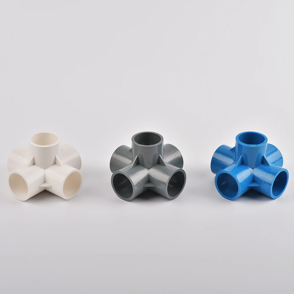 Water Pipe Fitting Pipe Connector Water Pipe Connector Irrigation Pipe Fitting Plastic Pipe Connector Plastic Pipe Fitting Inside Diameter 20/25/32mm 3-way/4-way/5-way Three-Dimensional PVC Connector Water Supply Pipe Fittings Equal Connectors Plastic