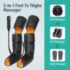 Leg  , 3-in-1 Foot Calf & Thigh  with Heat and Compression Therapy, Leg Massage Boots for Swollen Legs, E 2