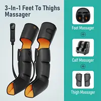 Leg  , 3-in-1 Foot Calf & Thigh  with Heat and Compression Therapy, Leg Massage Boots for Swollen Legs, E 2