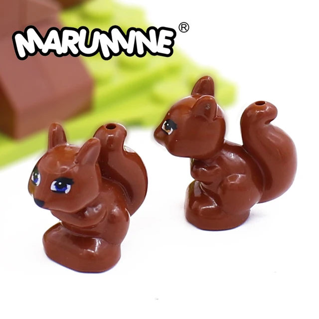 Marumine Animal Parts Building Blocks Squirrel 20PCS Compatible with 11568  DIY MOC Brick Forest Animals & Nature Accessories 1
