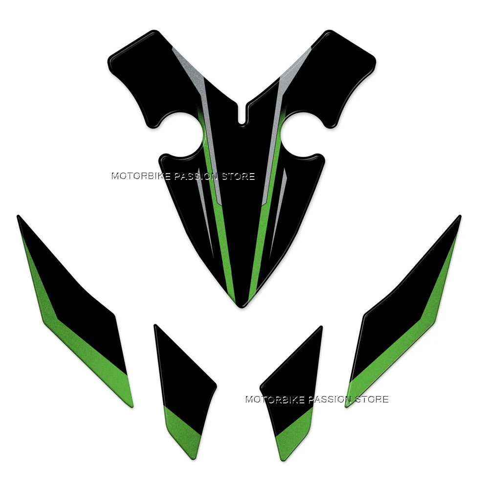 Autocollant 3D Pour Protège-mains Compatible Avec Kawasaki