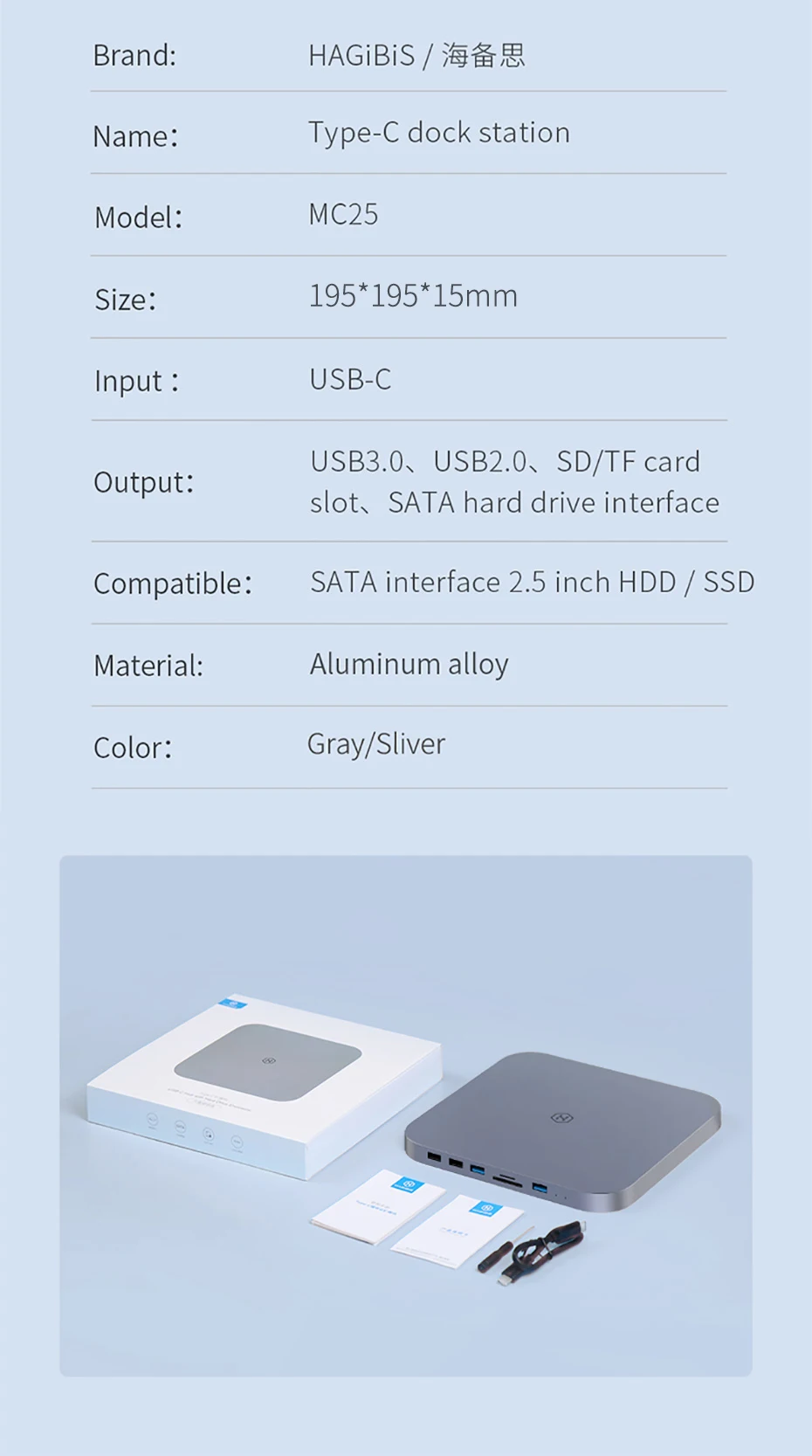 Disco Rígido, Docking Station para Mac Mini,