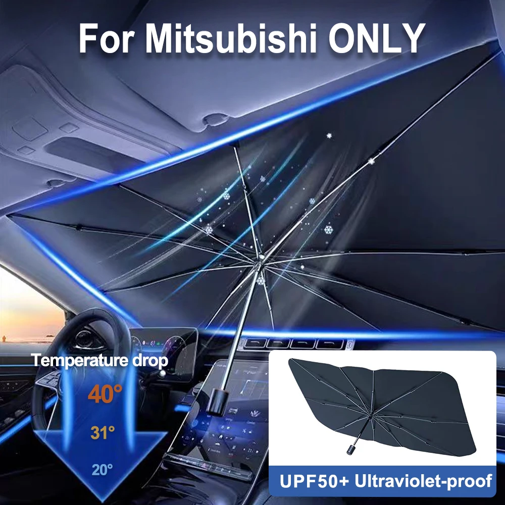 For Mitsubishi Outlander Lancer Eclipse Mirage Car Windshield Sunshades Front Shading Umbrella