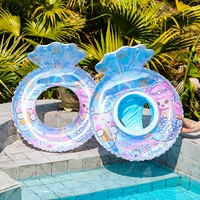 1PC  Transparent shell shape  Baby float  Pool floats kids  Pool float   Children's seat with swimming ring 1