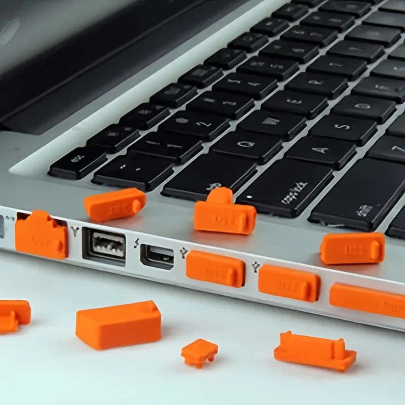 16 PCS Dust Plug Silicon Dust Plug Universal Notebook Laptop Anti Dust Plug Protective dust Stopper Plug USB Computer Dustproof Protector For laptop MacBook