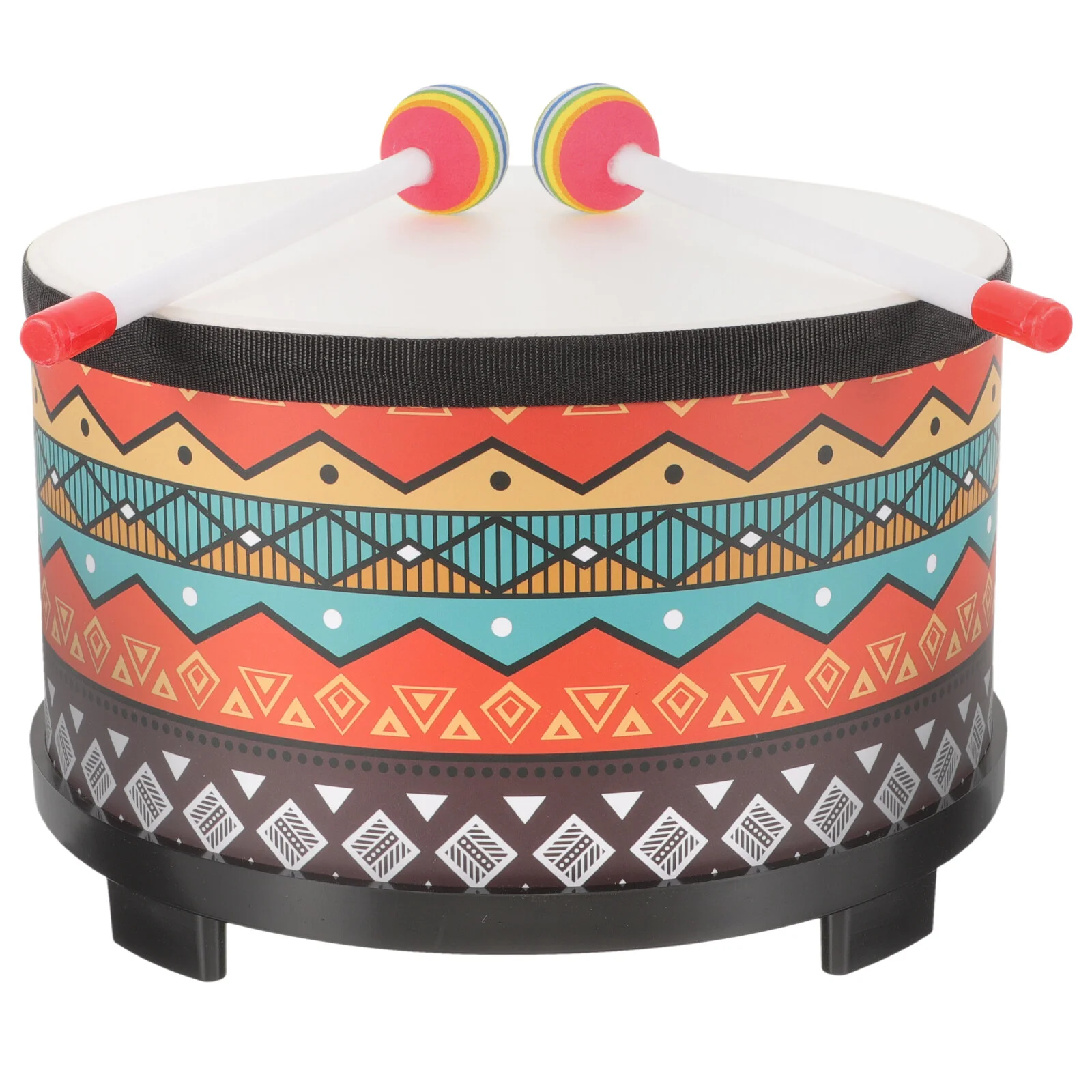 Snare Drum Practice Pad Orff Floor Drum Percussion Instrument Baby Toy Cartoon Music Wooden Snare Stick Toys Babies musical percussion instruments snare drum practice pad
