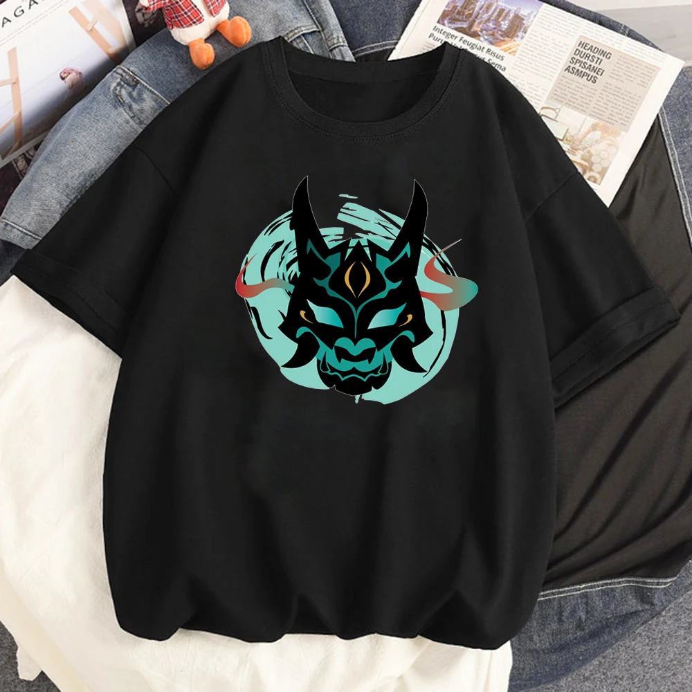 

Футболка Genshin Impact, мужские футболки Kawaii Scaramouche Graphic, футболка Xiao kaedeхара Kazuha, унисекс, топ в стиле хип-хоп, Мужская футболка в стиле Харадзюку