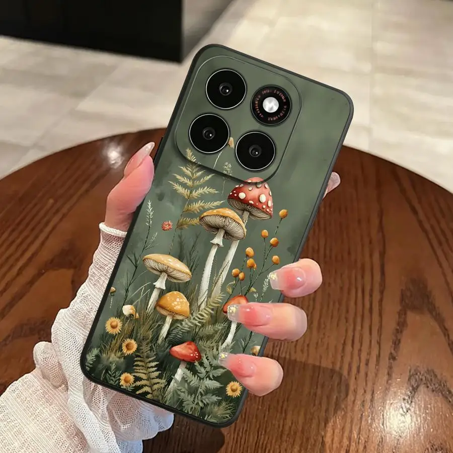 Cartoon Mushroom Phone Cover Case