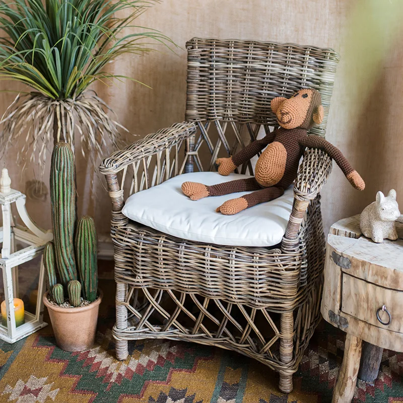 

Стул из ротанга ручной работы, стул для столовой, подлокотник из натурального агата, уличная мебель для двора