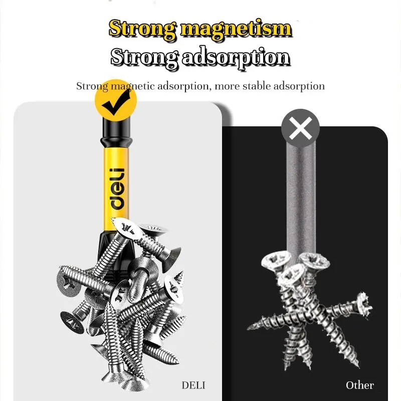 Non-slip Cross Screwdriver Magnetic Batch Head High Hardness PH2 Screwdriver Bit Screw Driver Impact Drill Bit Hand Tools 5