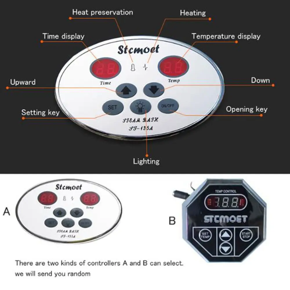 3KW/4.5KW Steam Generator Sauna Steam Bath Machine For Home Sauna Room SPA Fumigation Machine 220V With Digital Controller 6