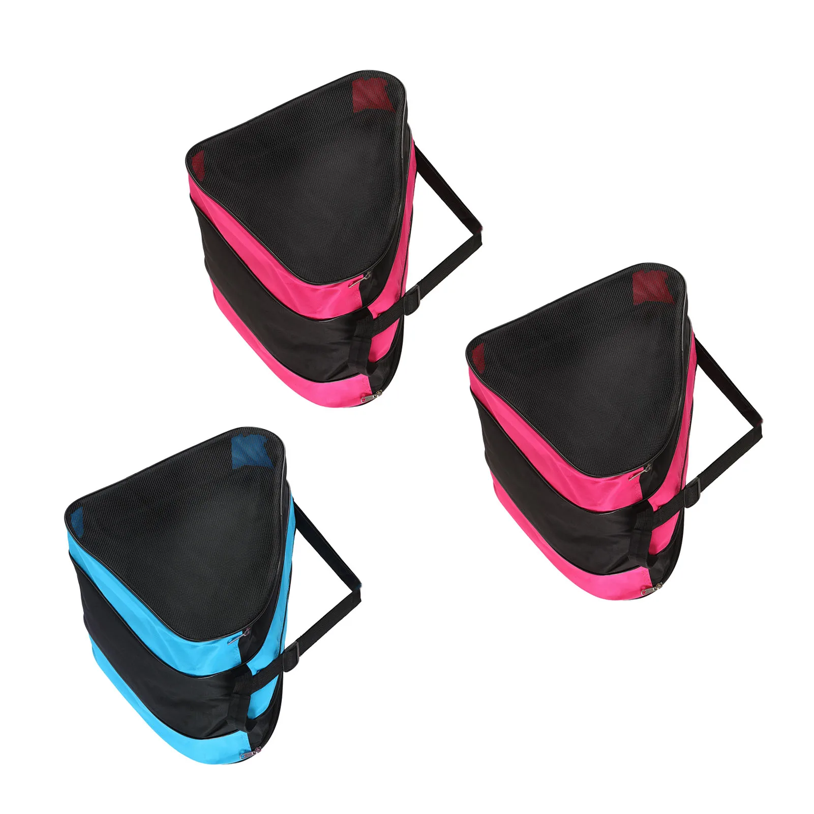 Skates Bag Hockey Skates Bag Triangle Waterproof Mesh Pockets Large Capacity 3 Layers Thickened for Outdoors