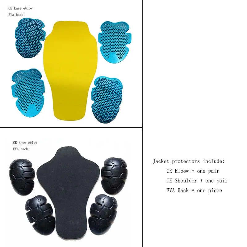Matching protective gear for DUHAN Motorcycle Jackets CE Elbow Guard Shoulder Pad and EVA Back protection