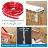 1pc Silicone Soft Corner Protectors With Pre-Taped Strong Adhesive To Shield Sharp Corners Of Cabinets Tables & Drawers 2