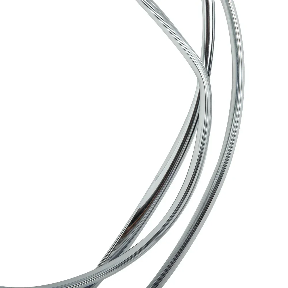 2M*6mm Car Door Chrome Moulding Trim Strip Edge Scratch Guard Protector Cover Strip Roll Chrome Styling Moulding Trim Part