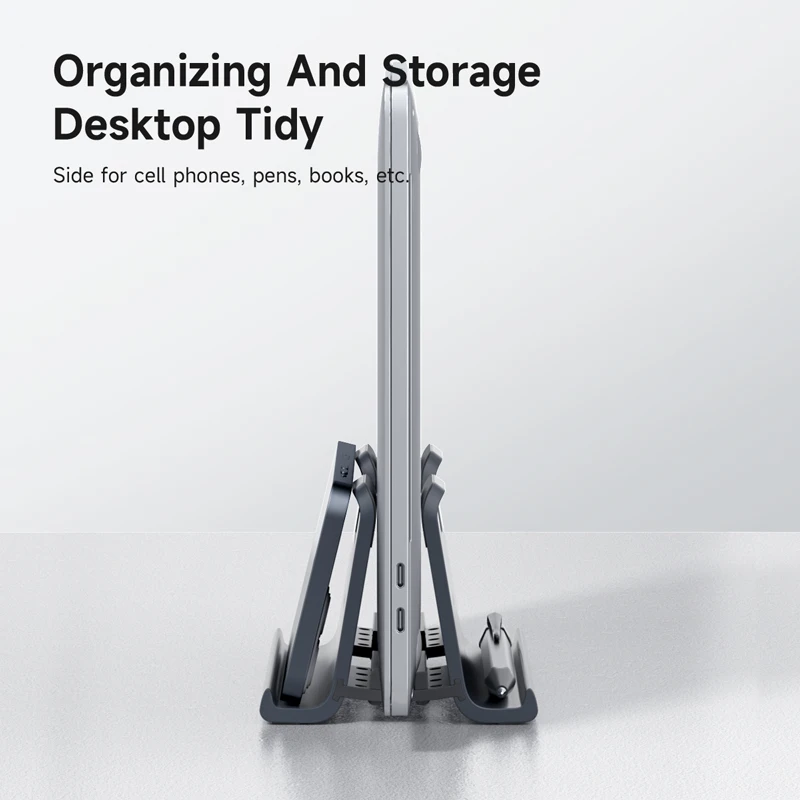 Laptop Stand Hagibis Vertical Laptop Stand Adjustable Holder Desktop Gravity Foldable Notebook Support For MacBook Pro/Air/Microsoft Surface