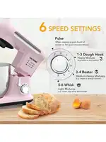 1 шт. миксер, миксер с наклонной головкой, кухонный электрический миксер для теста, для бытовых средств, чаша из нержавеющей стали мощностью 1000 Вт, 4 кварты — изображение 6