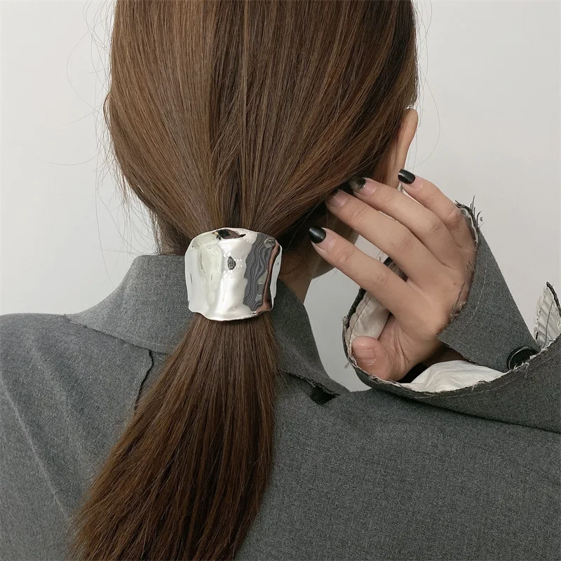 Korea Bohemia Design Concave and Convex Craft Hair Clip Hair Fork Clip Fashion Metal Hair Ring Hair Accessory Hair Headdress