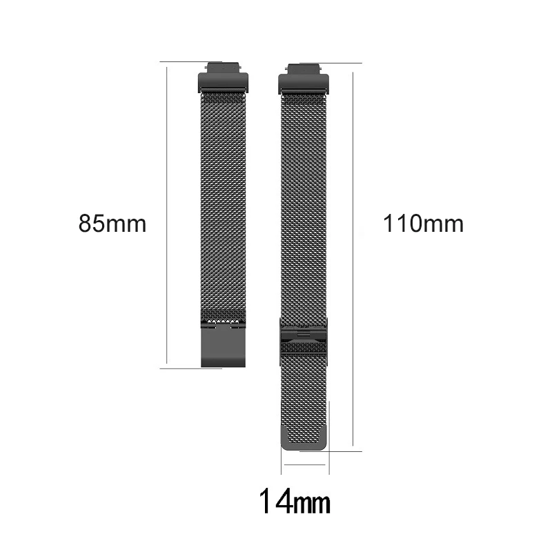 Esdi Milanese 팔찌 스트랩 Fitbit inspire inspire HR 스테인레스 스틸 손목 밴드 루프 벨트 Fitbit inspire Watch band