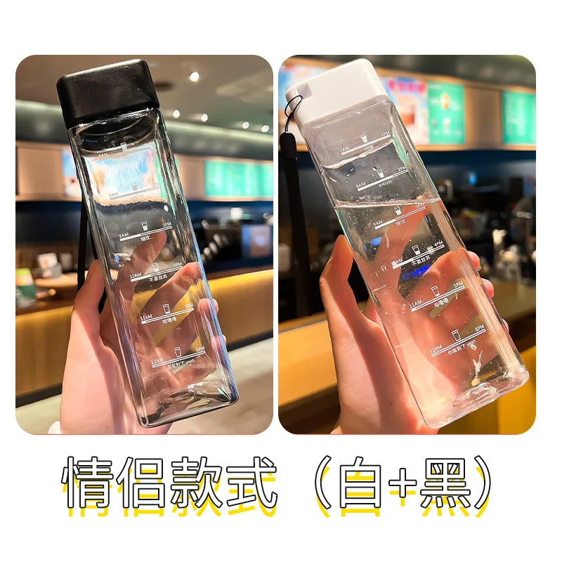 

Простая пластиковая чашка, портативная бутылка для воды для использования на открытом воздухе, большая емкость, для летних занятий красотой, портативная чашка