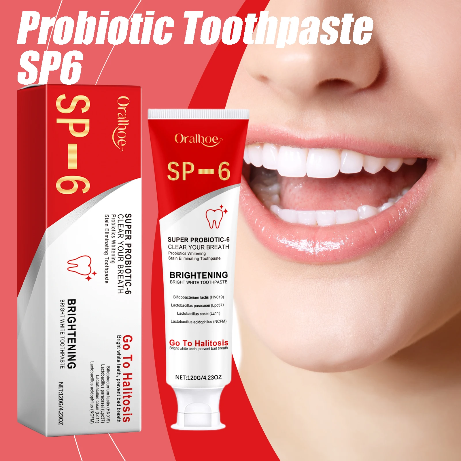 Sp6 Probiotic Toothpaste Deep Cleaning Remove Plaque Improve Dental ...