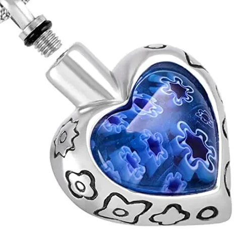 

Урна в виде сердца ожерелье для праха нержавеющая сталь