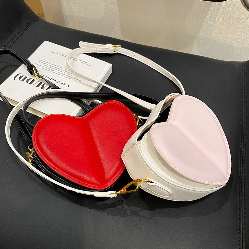 Women Heart-shaped Crossbody Bag Luxury Designer Felt Shoulder Bags for  Ladies 2023 New Fashion Female Clutch Casual Handbags - AliExpress