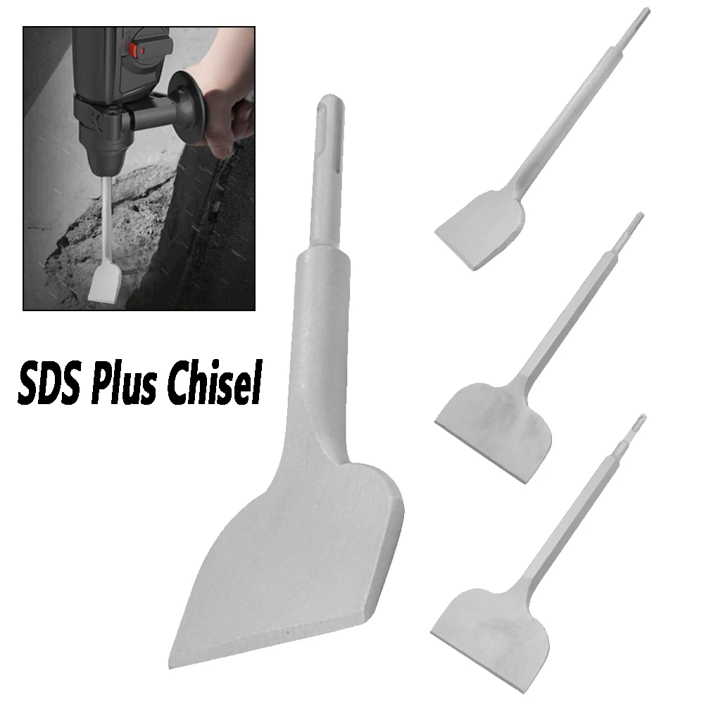 SDS Plus Chisel 75/100mm Wide Bent Tile Chisel Removal of Plastering