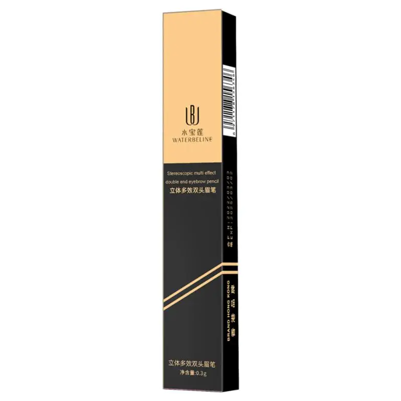 Double-Ended 5 Colors Eyebrow Pencil Natural Non-fading Waterproof Long-Lasting Filling And Outlining Eyebrow ﻿