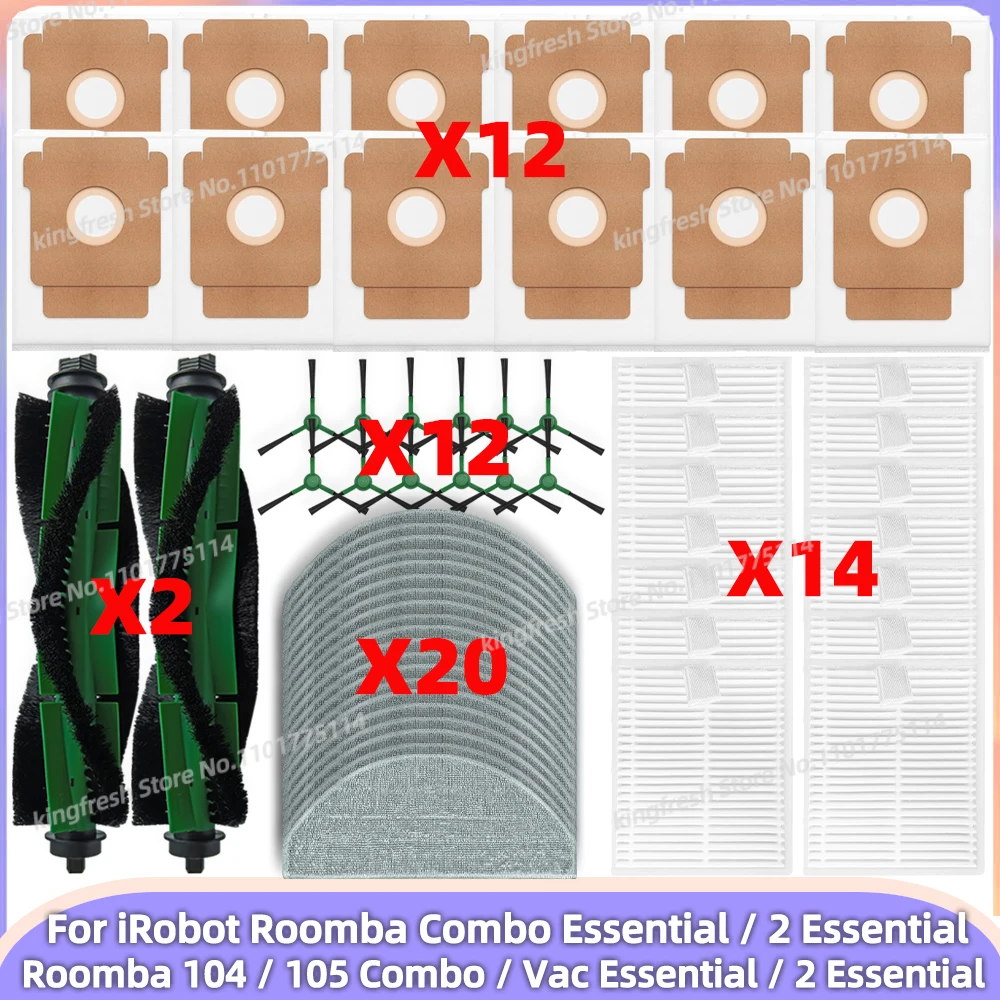 Irobot Roomba Accessoires Kit Accessoires IRobot Roomba Combo - 1 Brosse + 4 Filtres + 4 Brosses Latérales + 4 Serpillères Roomba 105