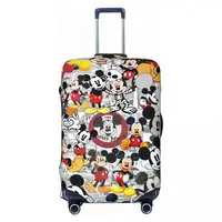 Custom Mickey Mouse Luggage Cover Protector Funny Travel Suitcase Covers for 18-32 Inch 1