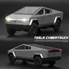 1:32 Tesla Cybertruck Pickup Alloy Car Model Diecast Toy Vehicle Sound And Light Simitation For Children Christmas Gift Boy Toys 2