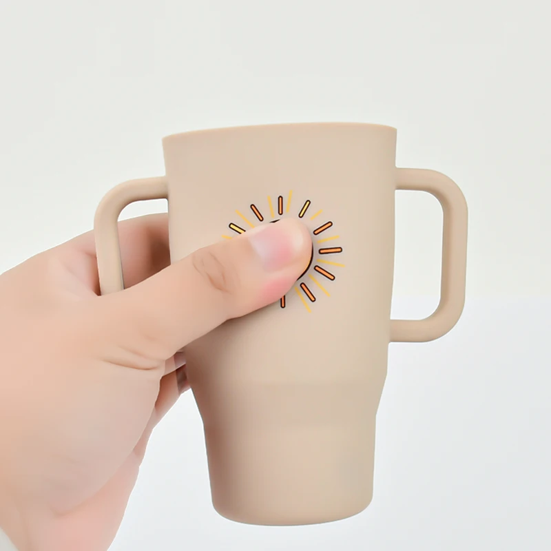 스탠리 학습용 컵, 식품등급 실리콘 직접 마시는 컵,  및 어린이용 낙하 방지 빨대컵, 물 마시는 법 배우기, 가정 훈련