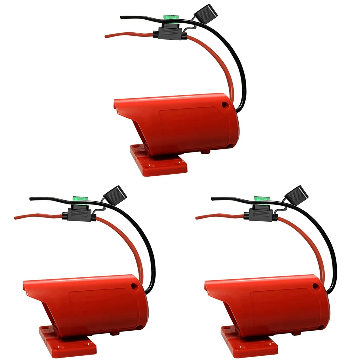 

3X Power Wheel Adapter with Fuse, Secure Battery Adapter for Mil-Waukee 12V M12 Lithium Battery, with 14 Gauge Wire