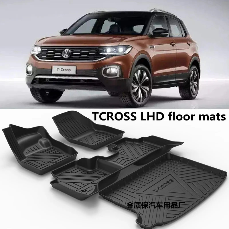 

Коврик для Volkswagen Tcross, автомобильные водонепроницаемые коврики для багажника, подходят для Volkswagen Tcross