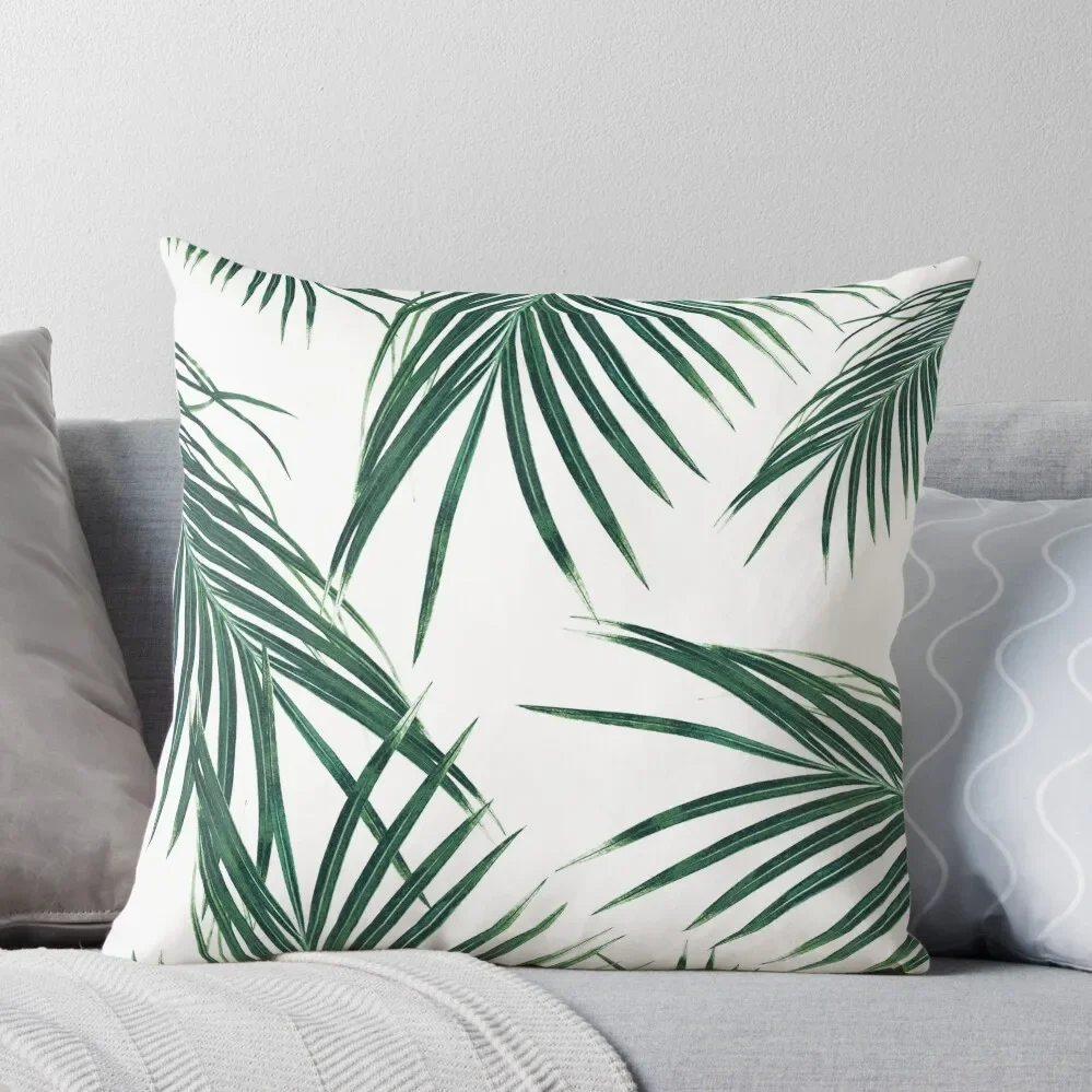 

Green Palm Leaves Dream #2 #tropical #decor #art Throw Pillow Decorative pillow case Pillow Case Christmas Covers