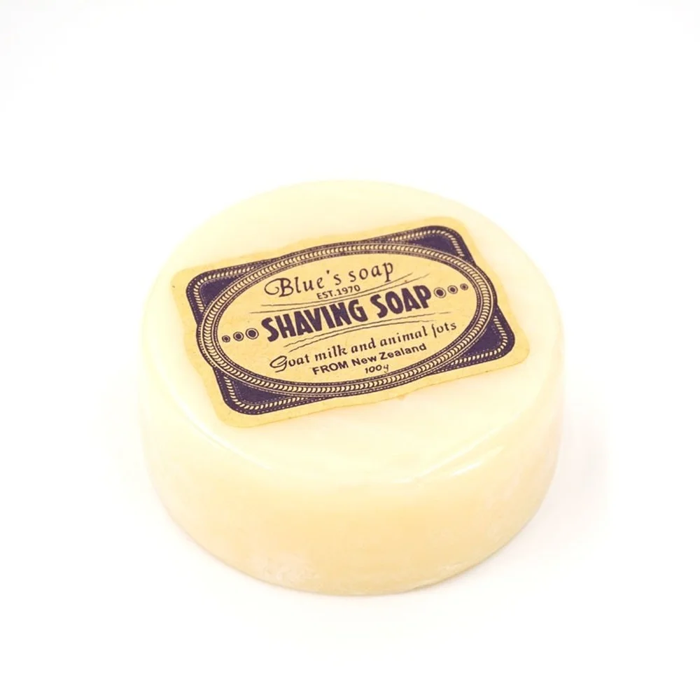 Shaving Cream Soap Men Mustache Facial Care Goat Milk Beard Removal 100g